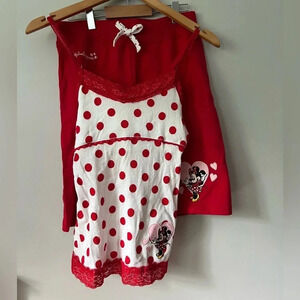 Disney Parks Minnie Mouse Matching Shorts & Tank Set | Red Polka Dot